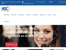 Tablet Screenshot of hdec.com.pe